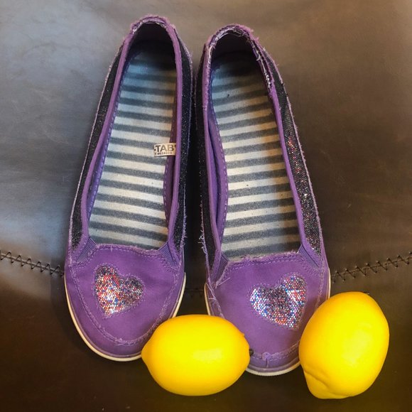 Shoes - 🍋 Purple Flats with Sequins